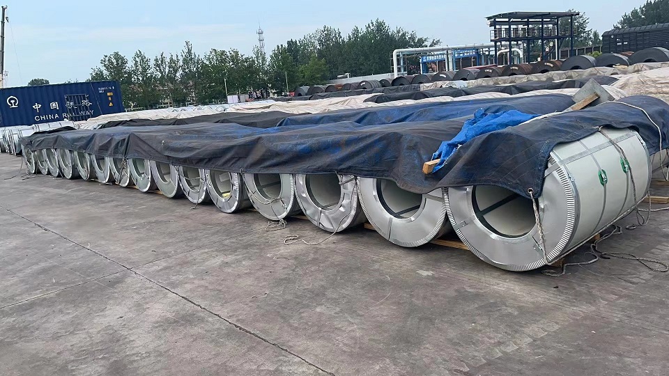 The special blcok train for coil steel in 20f containers